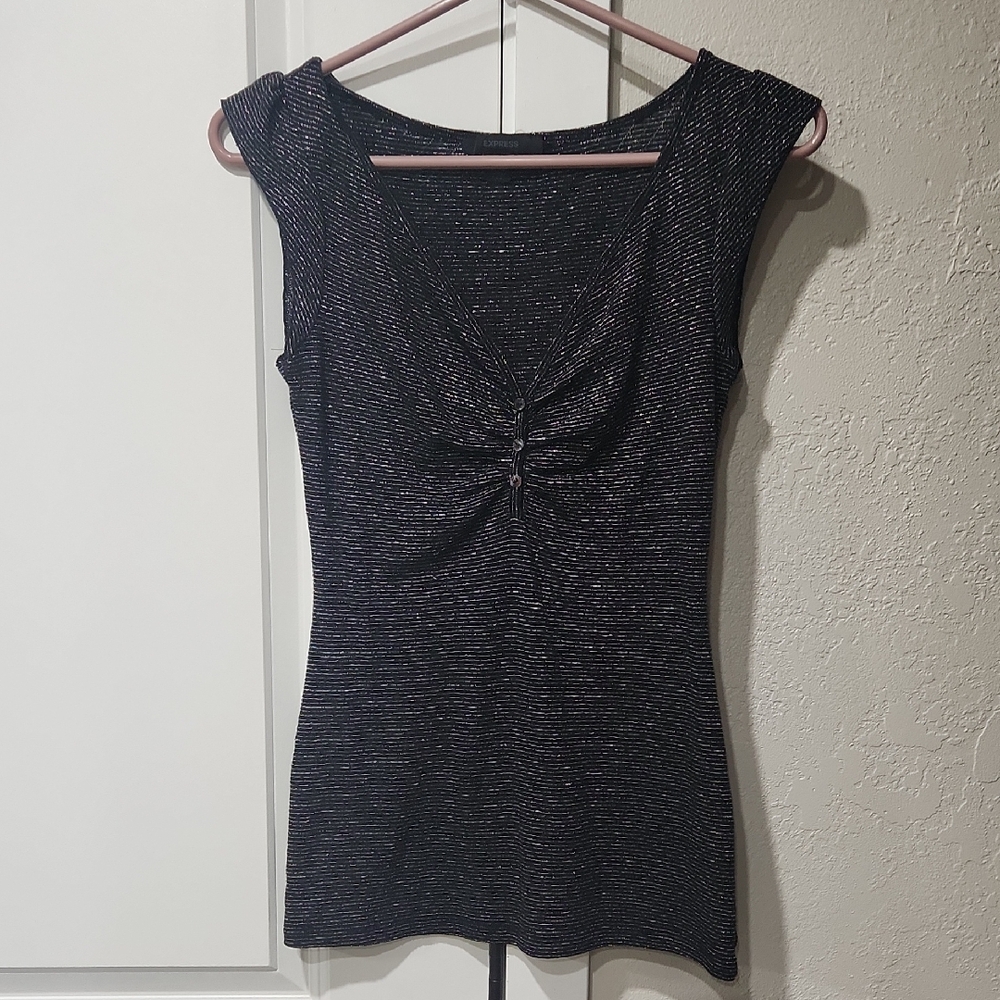 Elegant Black Sleeveless Top